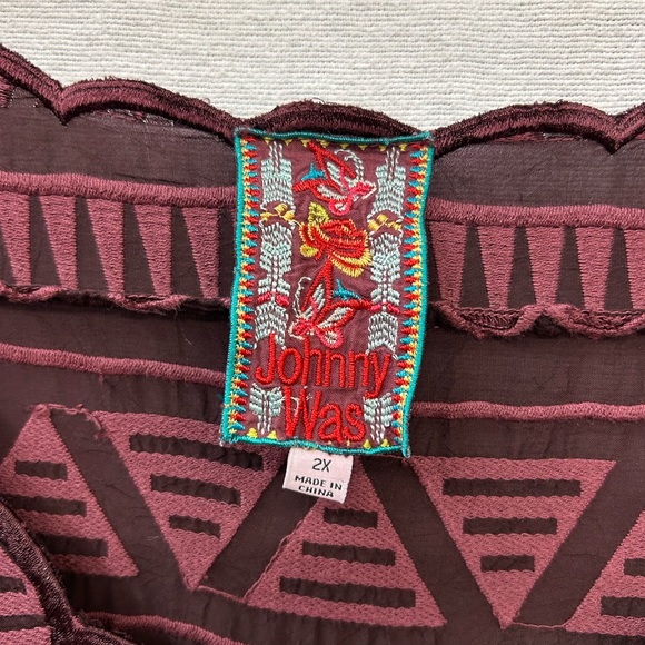 Johnny Was Avery Embroidered Boho Merlo Dress - Picture 6 of 10
